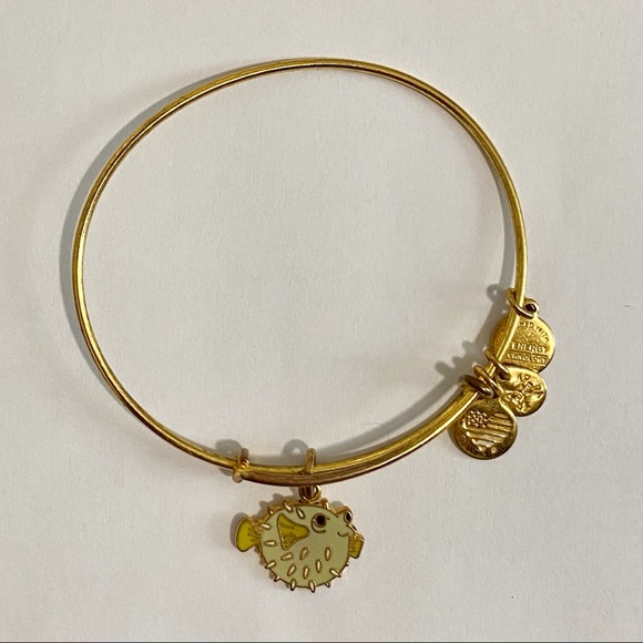 ALEX AND ANI Pufferfish Set Of 5 Bangle Bracelets - Picture 4 of 7